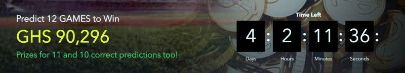 An advertisement for a large jackpot prize available in various SportyBet casino games.
