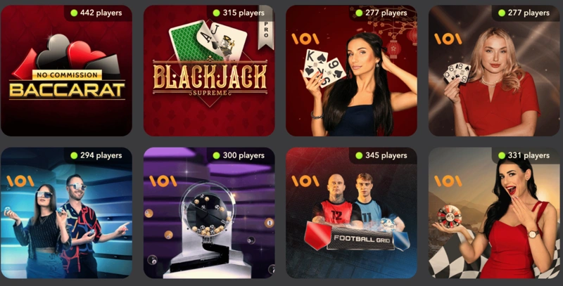 Promotional graphic for exciting live casino games with a fiery theme.